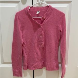 JCrew cashmere pink sweater. Size small